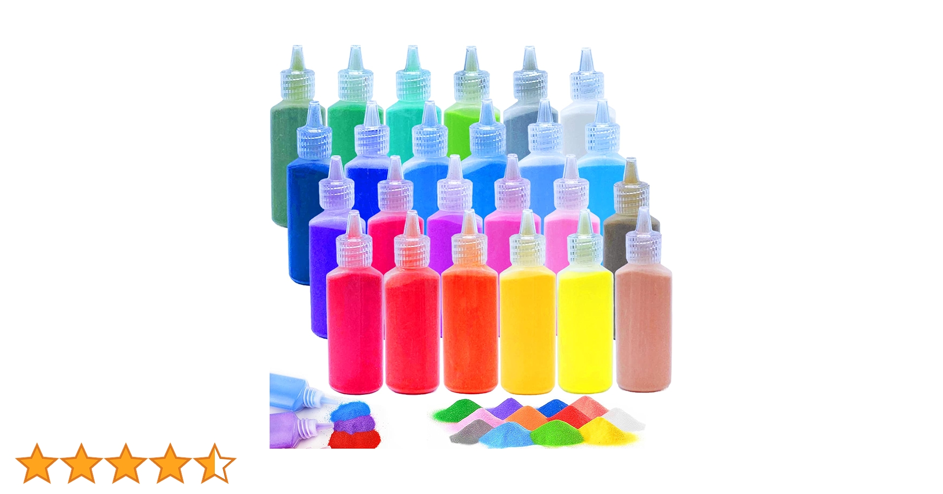 Amazon.co.jp: Guuozzli アートサンド24個、1.2オンスカラー